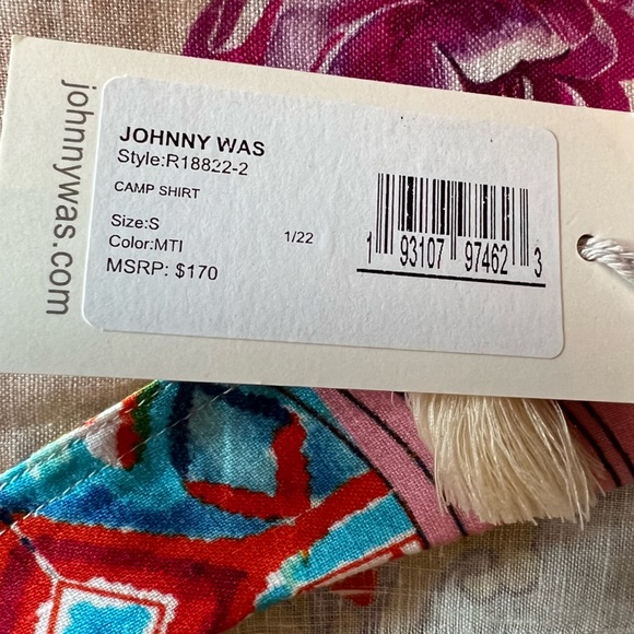 NWT S JOHNNY WAS DREAMER LINEN SHIRT/SHORTS SET - Picture 11 of 14